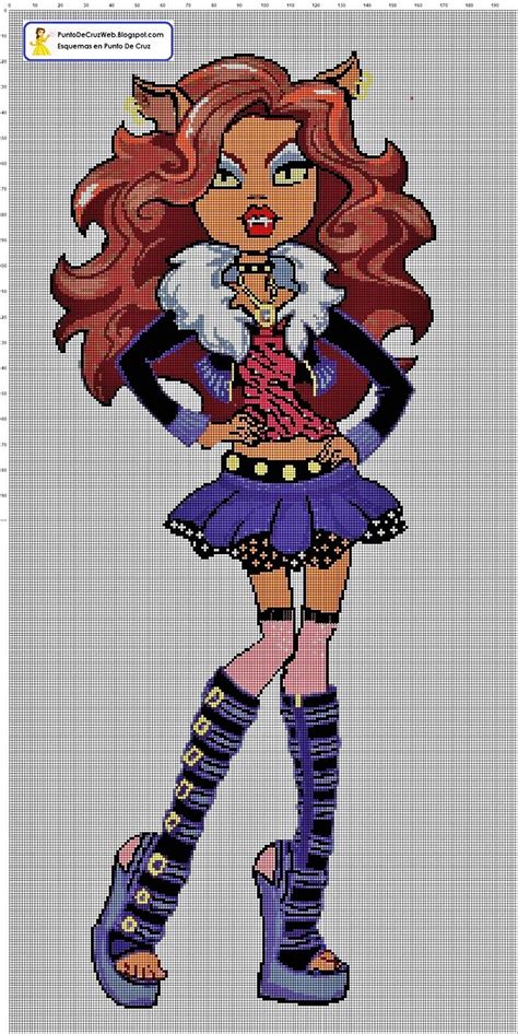 Monster High Clawdeen Crochet Monster High Pokemon Cross Stitch