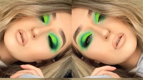 Neon Green Eye Look Bperfect Palette Youtube