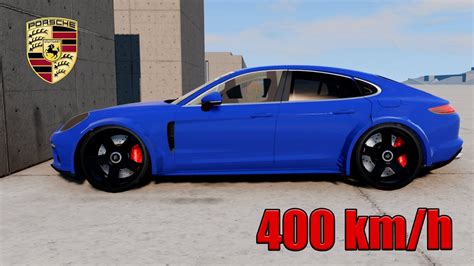 Porsche Panamera Turbo Vs Wall 400 KM H BeamNG Drive YouTube