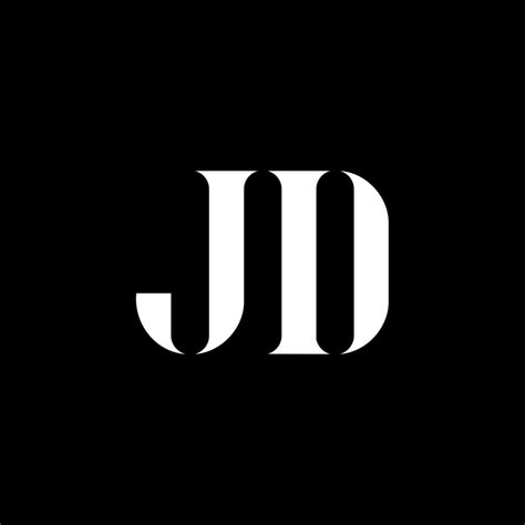 diseño del logotipo de la letra jd jd letra inicial jd logotipo de