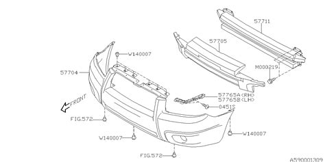 Subaru Forester Bumper Cover Bumper Face U4 Front New Port Blue Pearl 57704sa090 Genuine