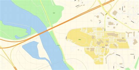 Bismarck North Dakota US Map Vector Exact City Plan detailed Street Map ...