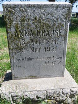 Anna Duerksen Krause M Morial Find A Grave