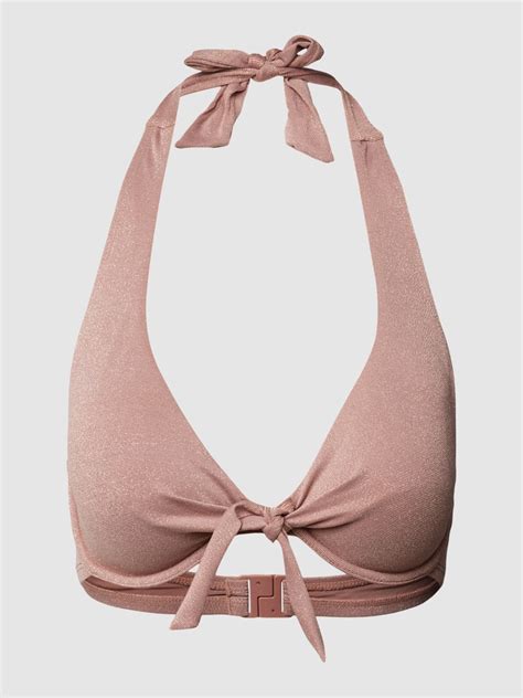 Esprit Bikini Oberteil Mit Effektgarn Modell Yalong Beach Mauve