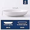 Y Yhy Pasta Bowls Large Salad Serving Bowls White Soup Bowl Microwave