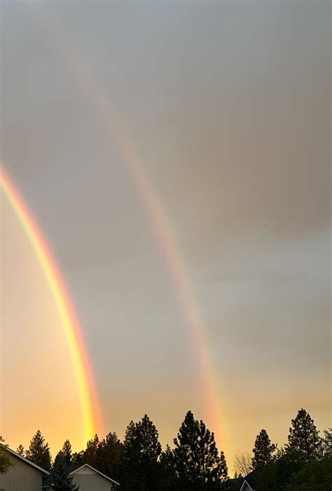 Double Rainbow over Sunset Hill : r/Spokane