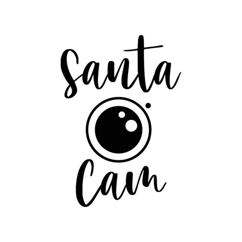 Santa Cam Santa Camera Svg Santa Cam Ornament Svg Decal Files Cut Files For Cricut Svg Png