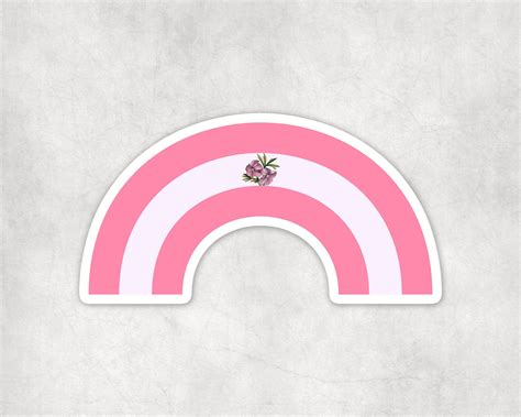 Sapphic Pride Rainbow Dye Cut Sticker Etsy