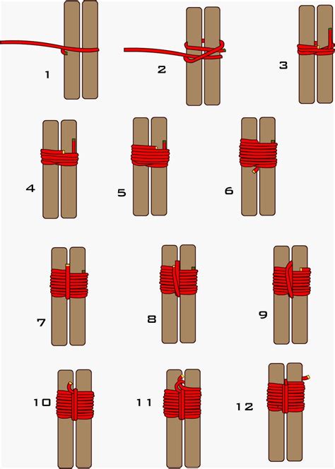 Basic lashing ~ How to tie lashing