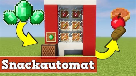 Minecraft Wie Baut Man Einen Funktionierenden Snackautomat Minecraft