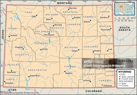 Political Map Of Wyoming Political Map Of The State Of Wyoming News