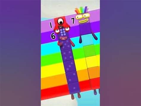 Rainbow Numberblocks, learning to count #shorts - YouTube