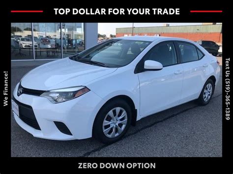 2014 Toyota Corolla CE CE 5 SPEED MANUAL At 12599 For Sale In Chatham