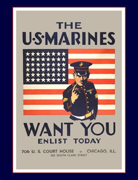 Military Poster Us Marines Marine Poster