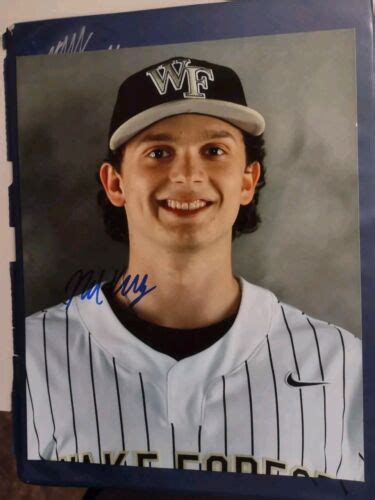 Nick Kurtz Autographed 8x10Photo MLB 2024 1st RD Draft Pick Wake Forest