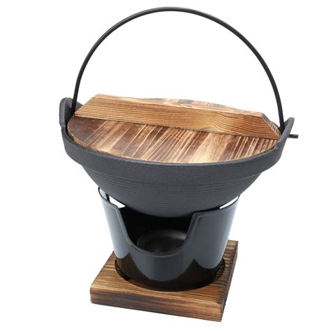 Buy Hemoton Set Japanese Cast Iron Sukiyaki Hot Pot Camping Cookware Kit Cast Iron Soup Hot