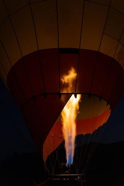 Premium Photo Flame To Fill With Hot Air A Balloon