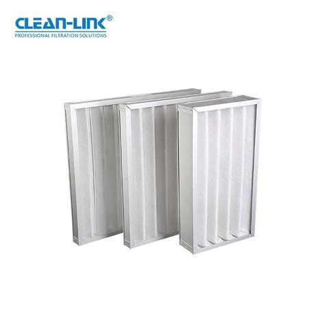 Clean Link Ahu Panel Type Ventilation Synthetic Fiber Pleated Pre