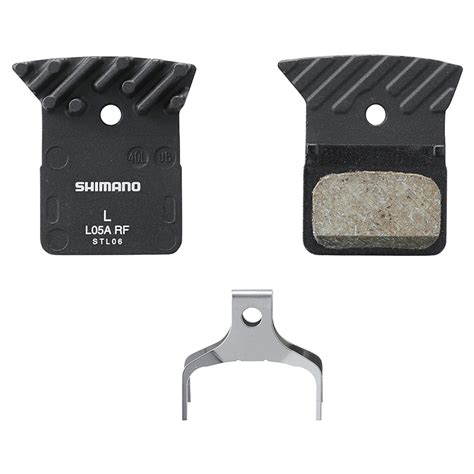 Shimano L A Rf Disc Brake Pads With Cooling Fins Resin Merlin Cycles