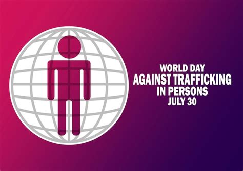 Premium Vector World Day Against Trafficking In Persons