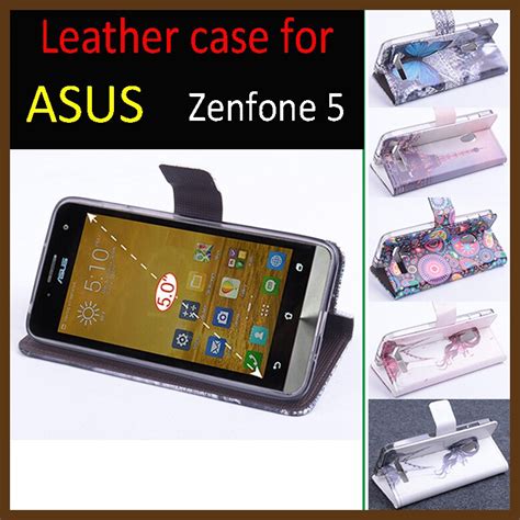 Para Asus Zenfone Casos Marca Funda De Piel De Lujo De Cuero Pintado