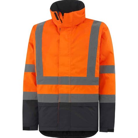 Veste Hiver Haute Visibilit Orange Classe Telenco Store