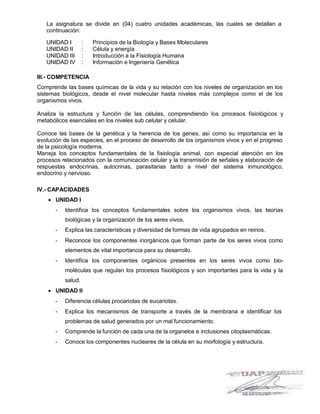 SILABO BIOLOGIA GENERAL Pdf