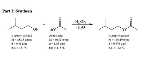 Solved Part I Synthesis Isopentyl Alcohol M8815 Gmol