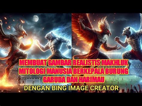 Membuat Gambar Realistis Makhluk Mitologi Manusia Berkepala Burung