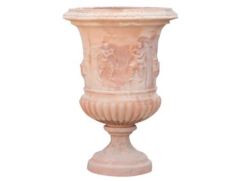 Vase festonné vieilli en terre cuite toscane diam 60x76 cm Vente de