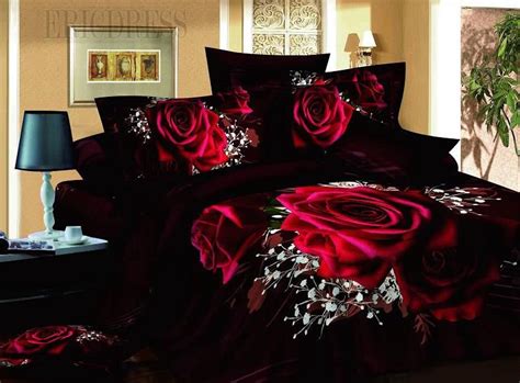 Rose Pattern Comforter Set Homystyle