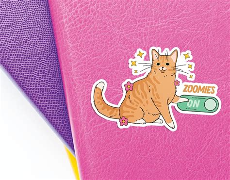 Cat Zoomies PNG Funny Cat Png Digital Design for Sticker - Etsy