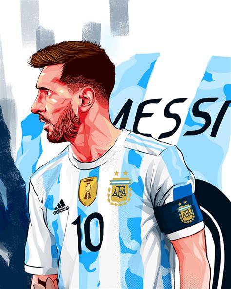 LIONEL MESSI ILLUSTRATION ARTWORK Behance