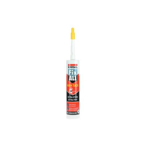 Mastic Colle Fix All High Tack Blanc Cartouche 290ml Soudal 100268