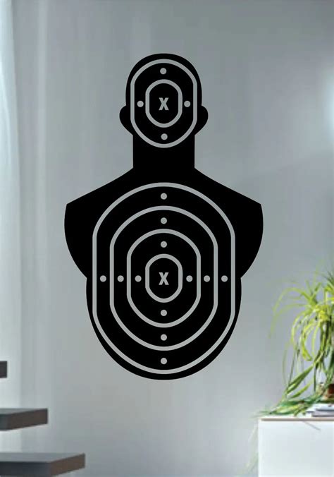 Shooting Range Wall Decal Special Design Target Version Cool Wall ...