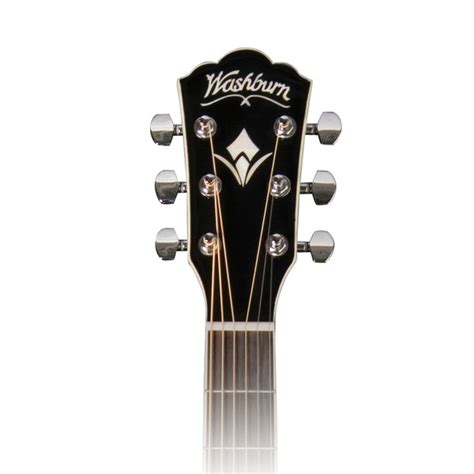 Washburn Wd10s Acoustic Guitar Black Gear4music