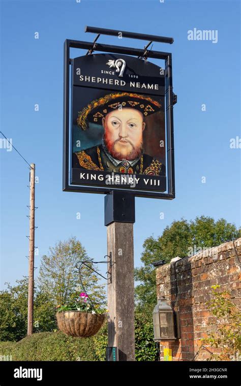 Pub Sign King Henry VIII Country Pub Kitchen Hever Road Hever