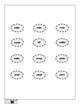 Vowel Sort Long A By Inspire The Classroom By Katrina Maccalous