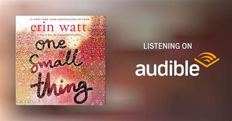 One Small Thing By Erin Watt Audiobook Au