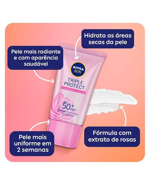 Riachuelo Protetor Solar Facial Tripla Prote O Lo O Pele Radiante