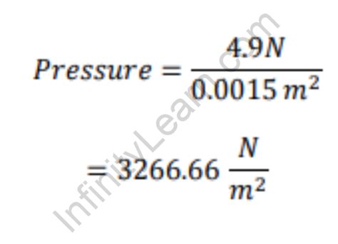 Pressure Formula - Properties, Solved Examples & FAQs | Infinity Learn