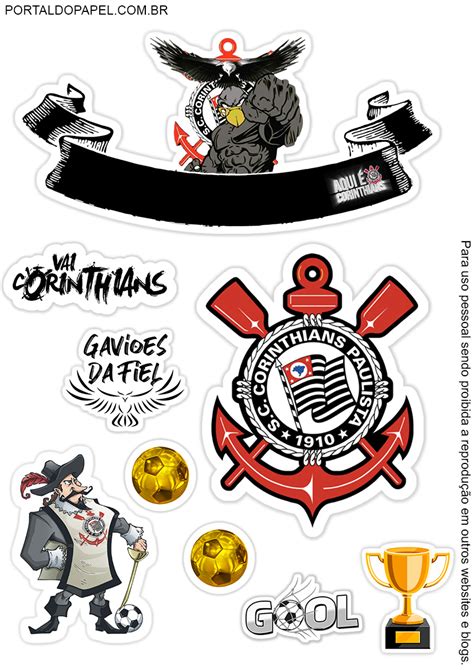 Topos De Bolo Corinthians Para Imprimir