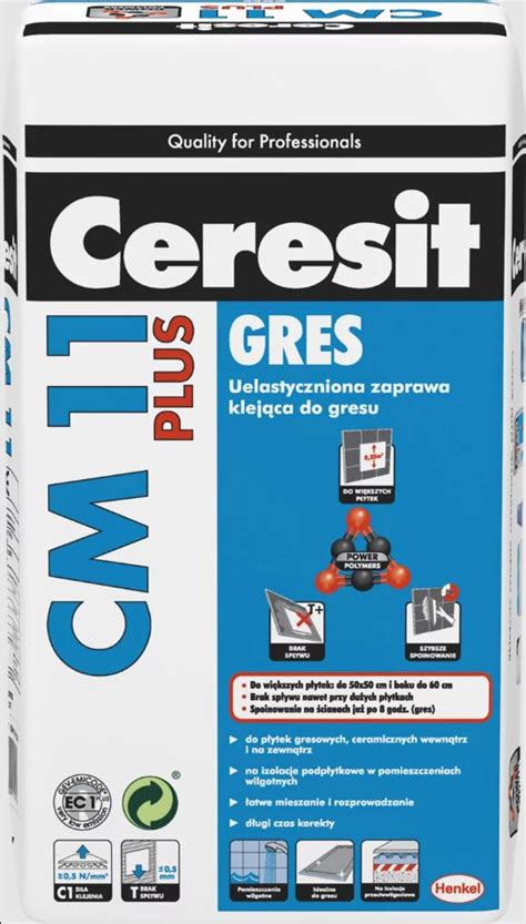 Klej Do Gresu Cm Plus Comfort Kg Ceresit Henkel Acb Kleje Do