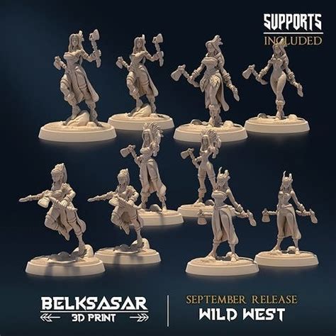 Protector Of The Mother Earth Nude And Normal Set X 5 3D Model 3D