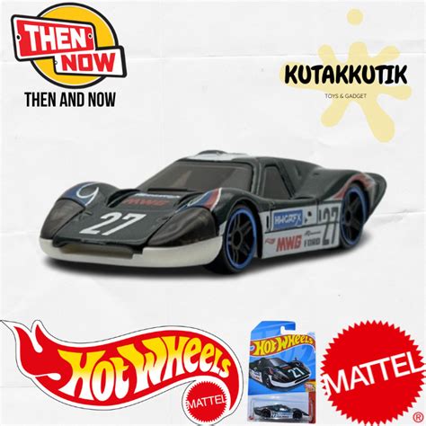 PUTIH HITAM Hot Wheels Classic Racing Car 67 Ford GT40 Mk IV Black White HWGRFX No 27 Lot M 2024