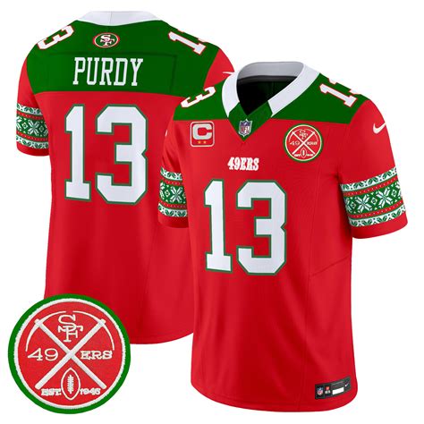 Men’s Brock Purdy San Francisco 49ers 2024 Christmas Vapor Limited Red