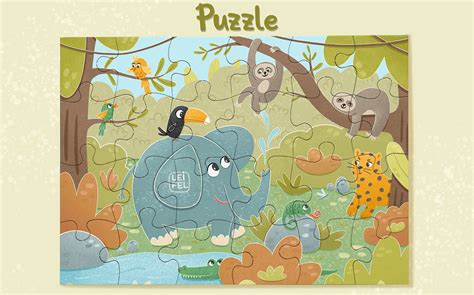 Jungle Puzzle :: Behance