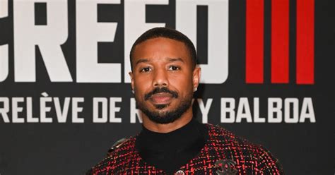 Michael B Jordan Première du film Creed III au cinéma Le Grand Rex à