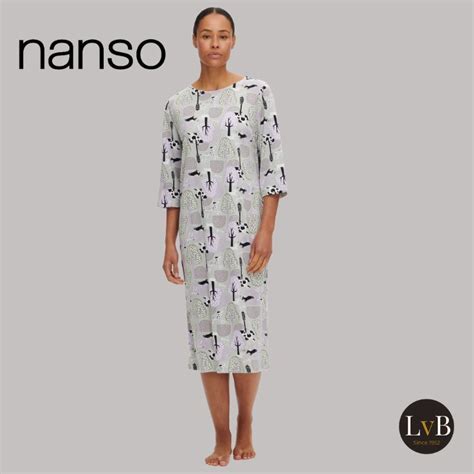 Nanso Luna Lange Jurk Grey Park Lingerie Van Bokhoven