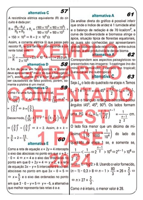 Fuvest Tr Fase Provas A Gabarito Comentado Https